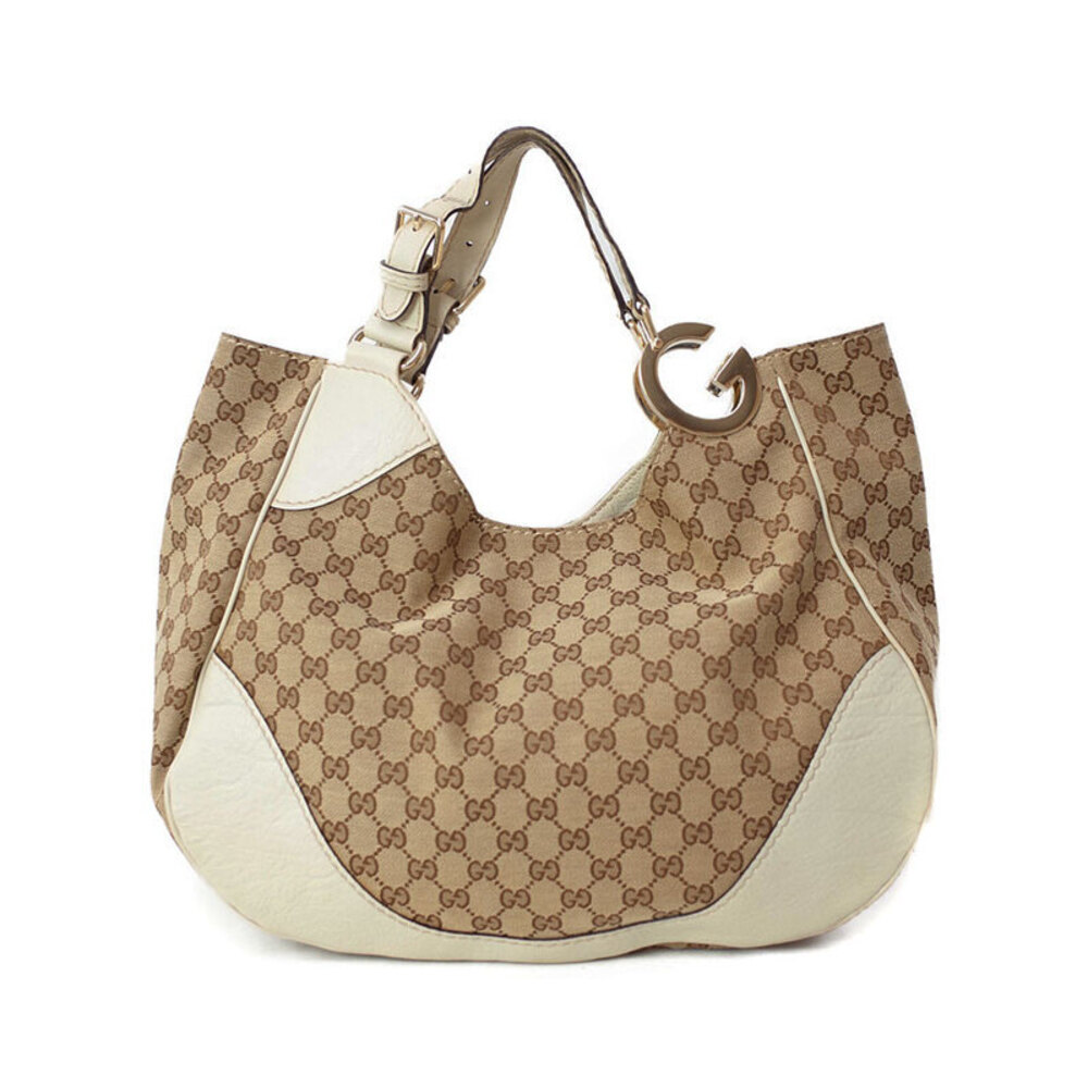Gucci Charlotte GG Canvas Hobo Bag signature GG canvas cream leather